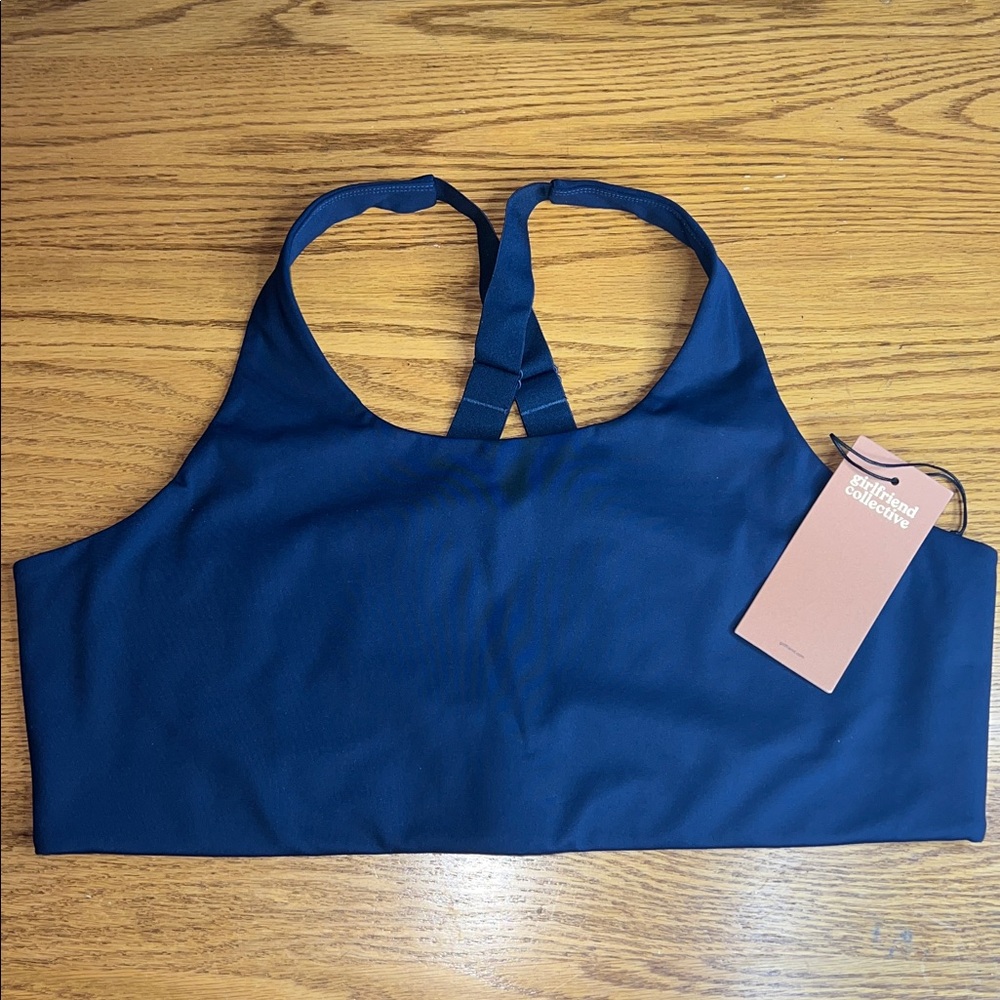 Girlfriend Collective Deep Blue Activewear Top